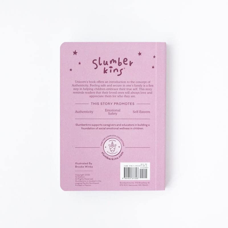Slumberkins Unicorn, Let Your Light Shine Board Book & Seafoam Hedgehog Mini | Supports Authenticity & Social Emotional Intellig