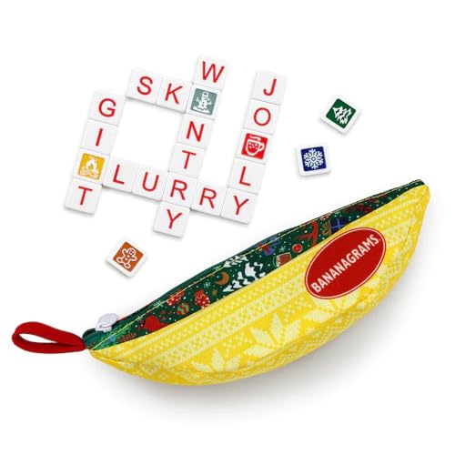 Bananagrams Winter Wonderland Edition Board Game - Multi-color, Mixed Materials, Model BANWWB001