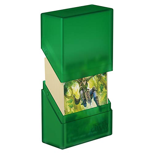 Ultimate Guard Boulder 40+ Classic, Deck Case For 40 Double-Sleeved Tcg Cards, Emerald, Secure & Durable Storage For Trading Card Games, Soft-Touch Finish