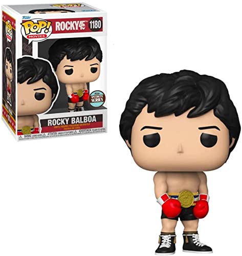 Pop Rocky 45Th Anniversary - Rocky Balboa With Gold Belt Specialty Series Funko Pop! Vinyl Figure (Bundled With Compatible Pop B