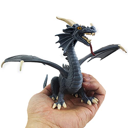 Warmtree 6 Inch Realistic Dragon Model Plastic Flying Dragon Figurines Gifts For Collection
