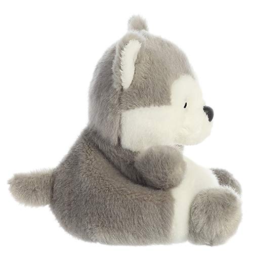 Aurora® Adorable Palm Pals™ Busky Husky™ Stuffed Animal - Pocket-Sized Play - Collectable Fun - Gray 5 Inches
