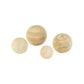 Set Of Four Natural Wooden Spheres - One Each Size
