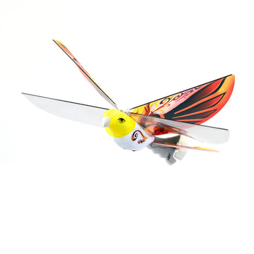 MUKIKIM eBird Orange Phoenix - Flying RC Bird Drone Toy for Kids. Indoor/Outdoor Remote Control Bionic Flapping Wings Bird Helic