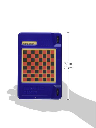 Pressman 6-In-1 Travel Magnetic Games - Turn A Knob And A New Game Appears Multi Color ,5'