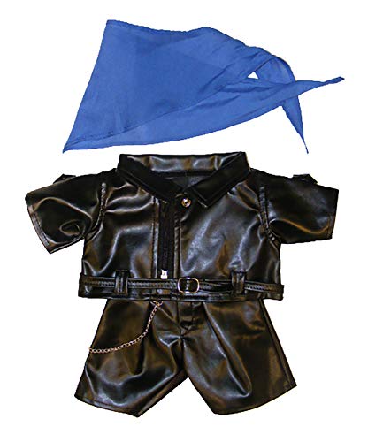 Biker Outfit Teddy Bear Clothes Fits Most 14'' - 18'' Build-A-Bear And Make Your Own Stuffed Animals