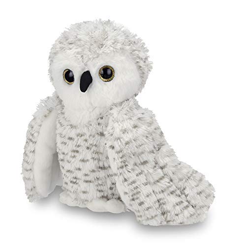 Bearington Owlfred Plush Stuffed Animal White Snowy Owl, 11 Inches
