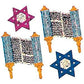 Bulk Roll Prismatic Stickers, Mini Torahs (100 Repeats)