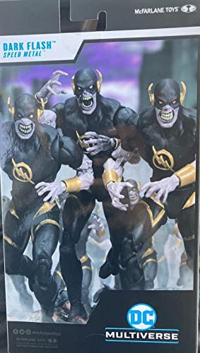 Mcfarlane Dc Multiverse Action Figure - Speed Metal - Dark Flash (Gold Label) Multicolor Tm15287