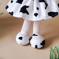 Gloveleya Baby Dolls Soft Snuggly First Baby Girl Gifts Plush Doll with Light Skin & Cow Dress 12inches Animal Series