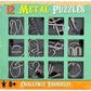 Brain Teasers Metal Wire Puzzle Toys  Assorted Metal Puzzle Toys for Gifts, Party Favors, Prizes, Disentanglement Puzzle Unlock