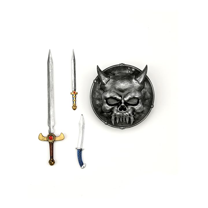 NECA Dungeons and Dragons Warduke 7-Inch Action Figure - Plastic, As Shown, Model 52271, Includes Longsword, Flame Effect, and Accessories