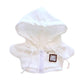 Niannyyhouse 10Cm~15Cm 20Cm Plush Doll Clothes Hoodie Cardigan Jacket Soft Stuffed Plush Toy Dress Up (White 20Cm)
