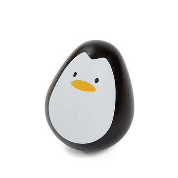 Plantoys Wooden Bounce Back Penguin Baby Toy (5200) | Sustainably Made From Rubberwood And Non-Toxic Paints And Dyes | Eco-Friendly Planwood