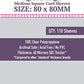 Sleeve Kings Medium Square Card Sleeves 80 X 80 Mm (10X110 Pack, 1100 Sleeves)