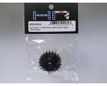 Hot Racing NSG21M15 21t Mod 1.5 Hardened Steel Pinion Gear 8mm Bore