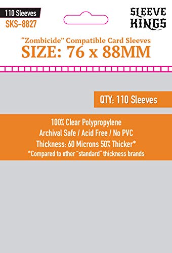 Sleeve Kings Zombicide Compatible Sleeves 76 X 88 Mm (4X110 Pack, 440 Sleeves)