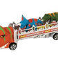Wild Republic T-Rex Truck, Gifts For Kids, Imaginative Play Toy, Triceratops & Tyrannosaurus