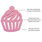 Itzy Ritzy Silicone Baby Teether - Bpa-Free Infant Teether With Easy-To-Hold Design & Textured Back Side To Massage & Soothe Sor