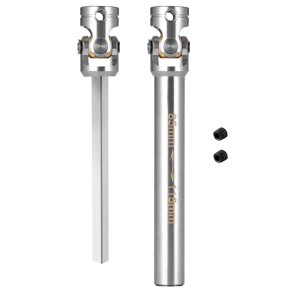 RC-Hub 1Pcs RC Driveshafts Metal Drive Shaft 45-50/47-57/55-67/60-80mm for 1:14 Tamiya Trailer Tractor Truck RC Crawler Car (85m