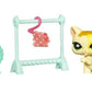 Hasbro Littlest Pet Shop Assortment 'B' Series 2 Collectible Figure Cat With Clothes Rack And Mirror