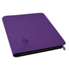 Card Guardian - 12 Pocket enhanced Binder with Zipper for 480 Cards - Side Loading Pockets for Trading Card Games TCG (Purple)