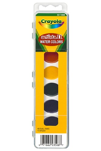 20 Pack CRAYOLA LLC FORMERLY BINNEY & SMITH ARTISTA II 8 WATER COLORS W/BRUSH