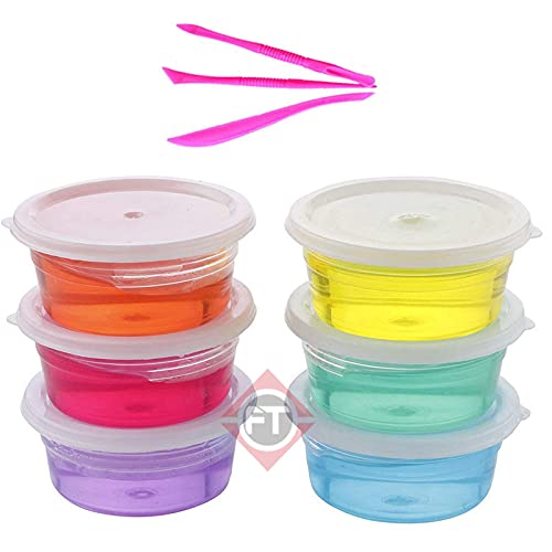 Firstly Traders Diy Jelly Kit With 6 Crystal Slime With Free Tools For Boys And Girls Art And Craft Kit