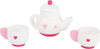 Small Foot Wooden Toys Tea Time Playset Includes Tea Pot With A Removable Lid And Two Tea Cups For Play Kitchens Designed For Ch