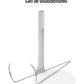 Upvolcora White Adjustable Dolls Stands Display Holder, 8'' To 12'' Dolls Or Action Figures Shelf, Waist Is 2 To 2.5 Inches Wide
