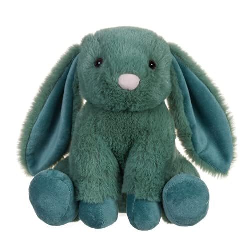 Apricot Lamb Toys Plush Green Bunny Rabbit Stuffed Animal With Fluffy Soft Ears (Green Bunny, 8 Inches)