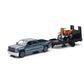 NewRay Toys Die Cast Chevy Silverado with Trailer and Dirt Bike