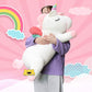 Aixini Plush Unicorn Stuffed Animal Pillows Toy, 31.5 Inch Cute Soft White Unicorn Plushie With Rainbow Wings