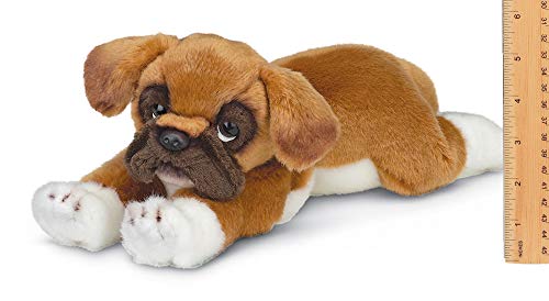 Bearington Roscoe Boxer Plush Stuffed Animal Puppy Dog, 15 Inch
