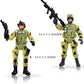PowerTRC 6 Pcs Army Men Military Action Figures  Special Force Soldiers Toys for Kids 5-7  Army Action Figures with Military  Accessories Toy Soldiers for Boys