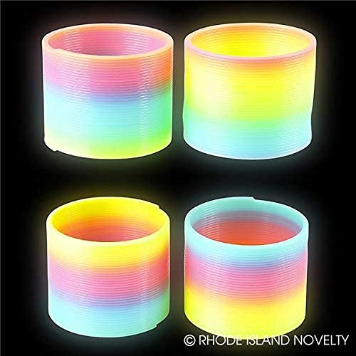 Rhode Island Novelty 80Mm Glow In Dark Magic Coil Spng Pack Of 10