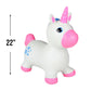 Rhode Island Novelty 22 Inch Bouncing Unicorn, One Per Order