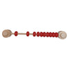Styleheaven Abacus Busy Board Counting Sensory Toy Wooden For Preschool Red