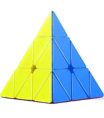 Triangle Cube Sticker Less 3*3 high Speed Pyramid Puzzle Cube