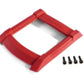 Traxxas 8917R Skid Plate, Roof (Body), Red/ 3x12mm Cs (4)