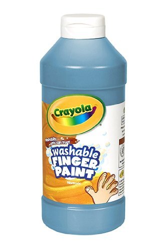 10 Pack CRAYOLA LLC FORMERLY BINNEY & SMITH WASHABLE FINGER PAINT 16OZ BLUE