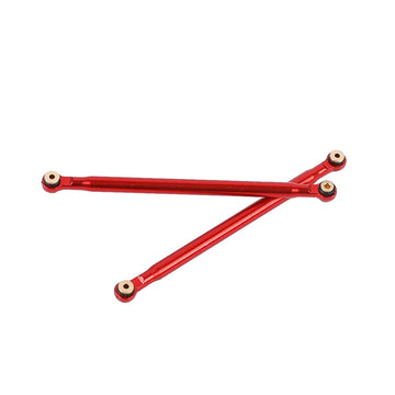 RZXYLRC Aluminum Alloy Rod Link Suspension Linkage Kit for 1/24 RC Crawler Car SCX24 Deadbolt AXI90081 AXI00004 Upgrades (Red)
