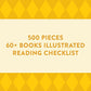 Chronicle Books 500-Piece Puzzle - Bibliophile Diverse Spines - Cardboard, Model 9781797219882