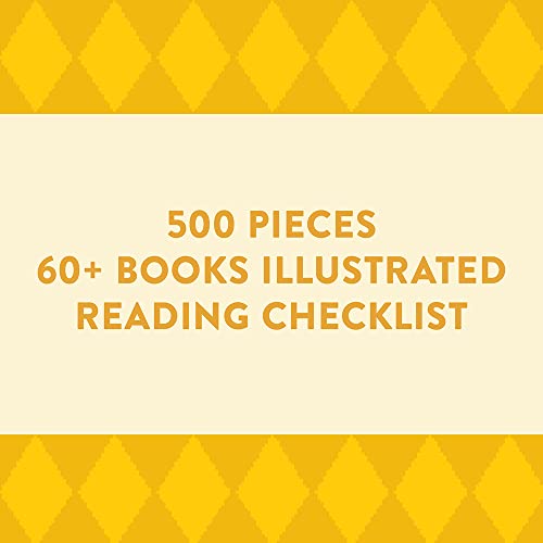 Chronicle Books 500-Piece Puzzle - Bibliophile Diverse Spines - Cardboard, Model 9781797219882
