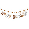 Bear Theme Happy Birthday Banner with Cute Bear Banner, Bday Party Pennant Decor, Wild One Woodland Bear First Birthday Party Su