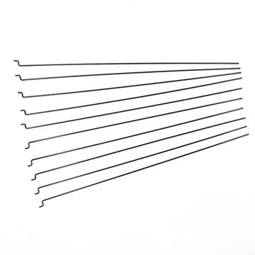 Hobbypark F1.2Mm X L180Mm (7.1 Inch) Steel Z Pull/Push Rods Parts For Rc Airplane Plane Boat Replacement (Pack Of 10)