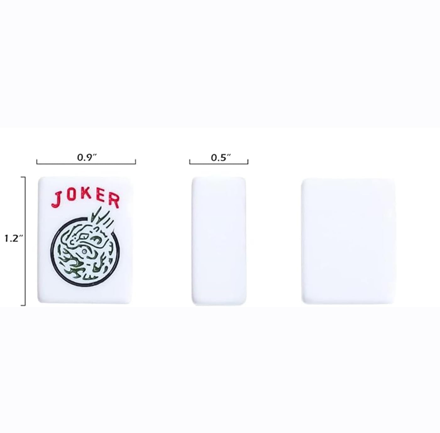 GUSTARIA American Mahjong Game Set - 166 White Tiles, 4 Color Racks, Blue Carrying Bag, 9"x20"x3", Melamine