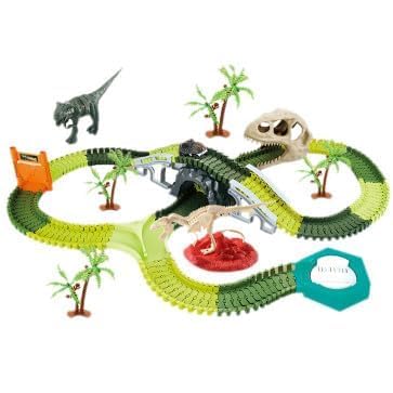 Kiti Kits  Illuminate Your Path With A Unique BuildYourOwn Track Set Experienc (Dinosaur Track 110 Pcs)