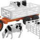 Kubota Farm Tractor & Trailer W/Farm Animals Set