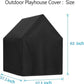 Yolaka Outdoor Cover Fit For Kids Sweetwater Wooden Playhouse L57.1'' X W57.1'' X H63''/48'' All Weather Protector